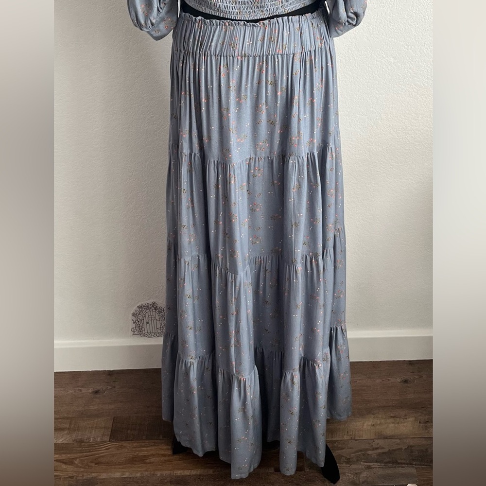 Jen’s Pirate Booty Floral Tiered Maxi Skirt NWT - Picture 3 of 5